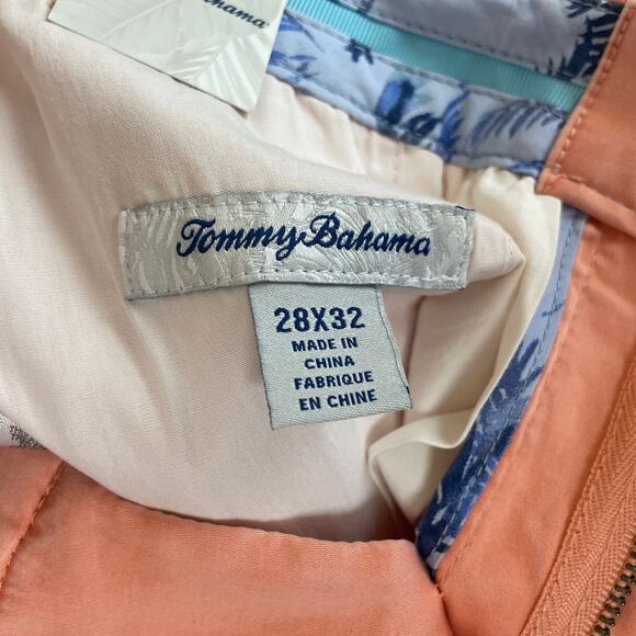 Tommy Bahama Men's Boracay Flat Front Chino Pants Lt Serape Pink Size 28x32 - Picture 5 of 9